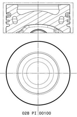 MAHLE dugattyú 028 PI 00100 000