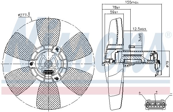 NISSENS 85679 Fan, engine cooling