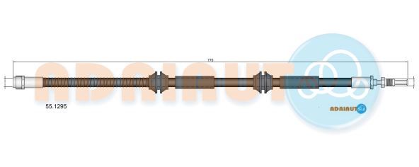 Гальмівний шланг, Adriauto 55.1295