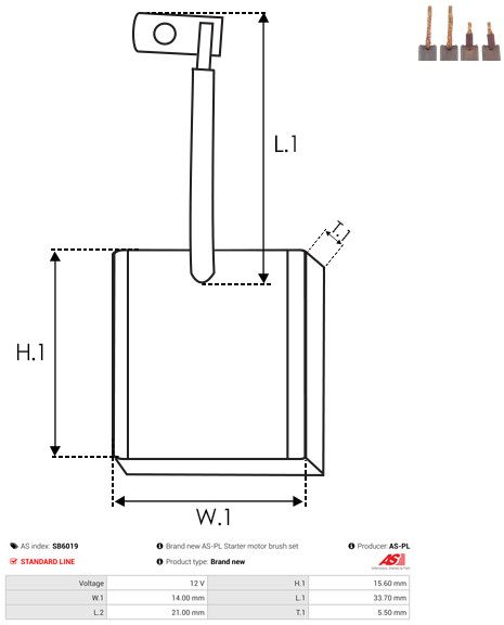 Süsinikuhari, starter, AS-PL SB6019