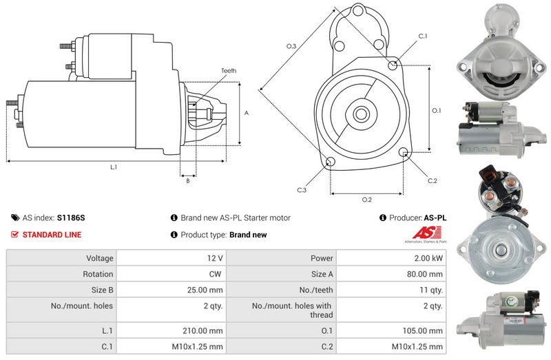 AS-PL S1186S Starter