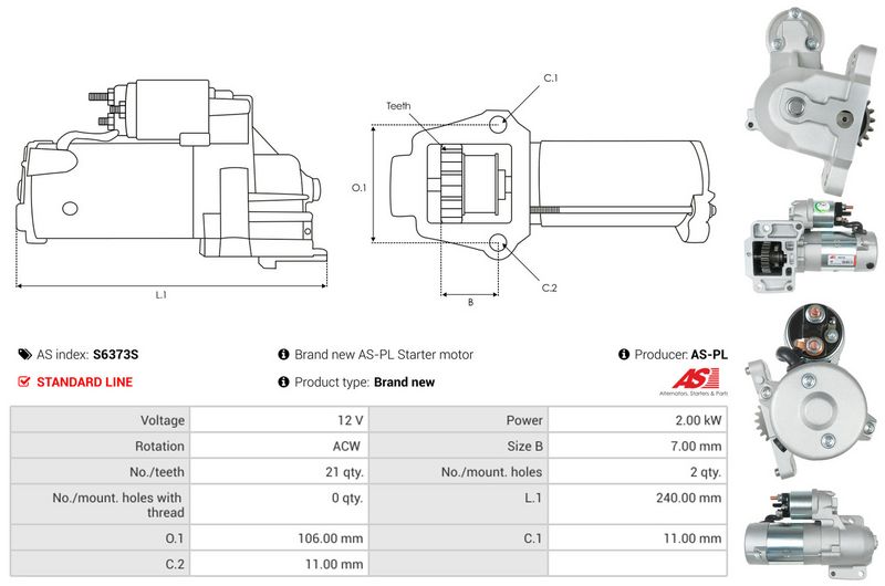 AS-PL S6373S Starter