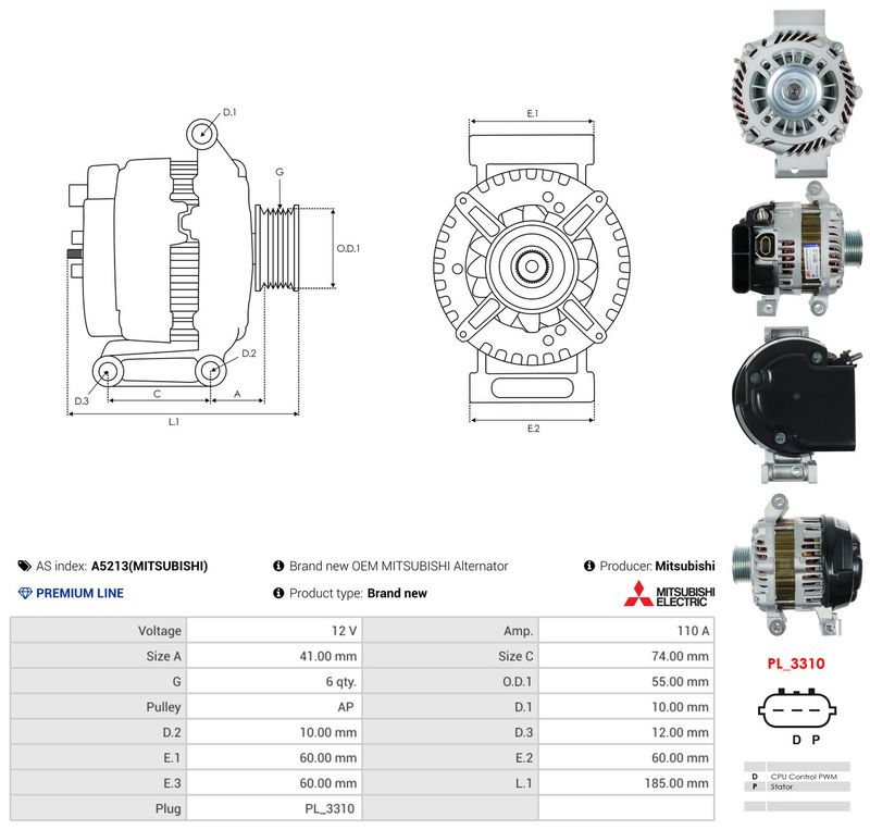 OEM код товара: A003TJ1191AM