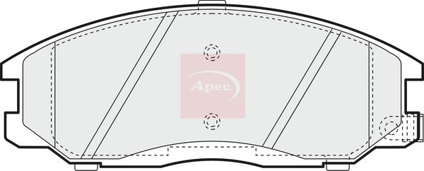APEC Brake Pad Set, disc brake PAD1163