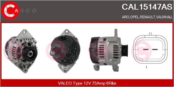 Генератор, Casco CAL15147AS