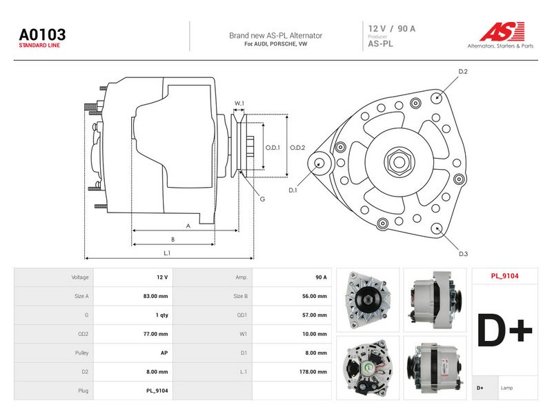 Generaator, AS-PL A0103