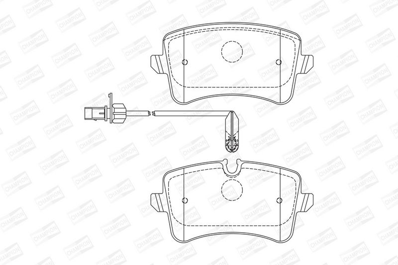 CHAMPION Plaquettes de frein à disque 573428CH