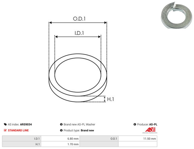 AS-PL ARS9034 Repair Set, alternator