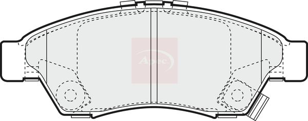 APEC Brake Pad Set, disc brake PAD1255