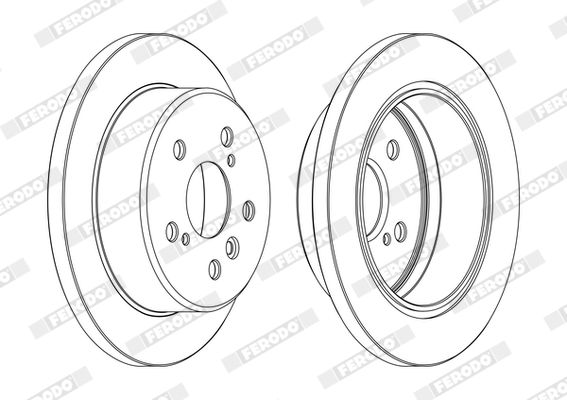 FERODO Remschijf DDF1598C