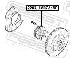FEBEST 2282-HM07A48F Wheel Hub