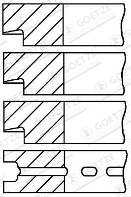 Jeu+segments+pistons GOETZE ENGINE 08-742500-00