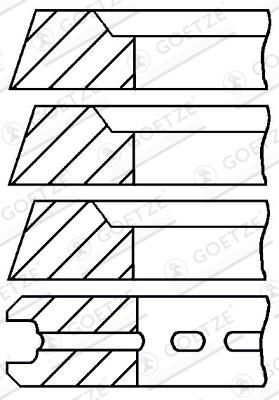 Jeu+segments+pistons GOETZE ENGINE 08-741700-00