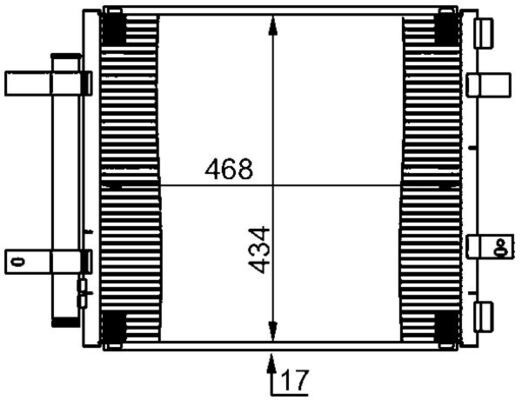 MAHLE kondenzátor, klíma AC 362 000S