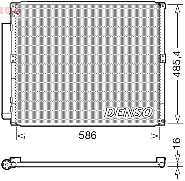 DENSO kondenzátor, klíma DCN50113