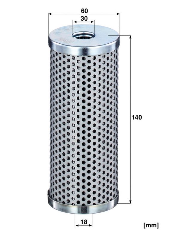 Hydraulisch filter (patroon) past: MERCEDES ATEGO, ECONIC, ECONIC 2  IRIZAR I3, I4, I6, I8  SOLARIS ALPINO, URBINO I, URBINO II, URBINO III D0824LOH05-PR265S 01.98-