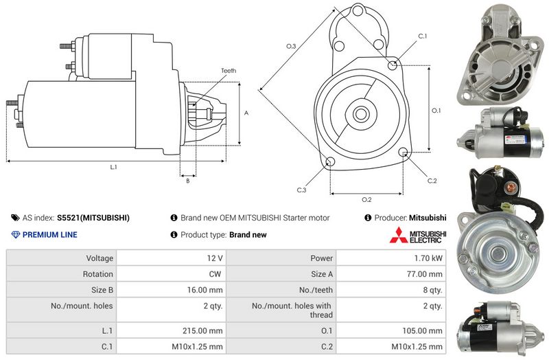 Prekės atitinka OEM kodą: M001T85485AM