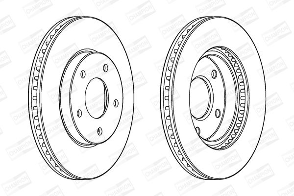 Гальмівний диск, Champion 562820