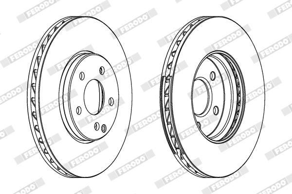 FERODO DDF1638C-1 Brake Disc