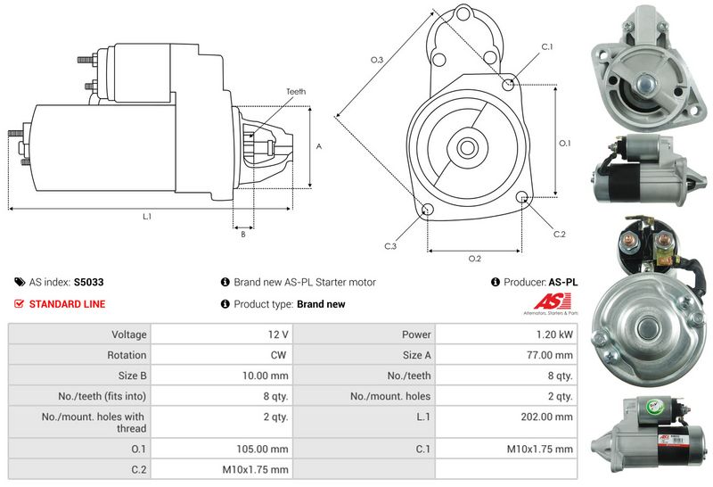 AS-PL S5033 Starter