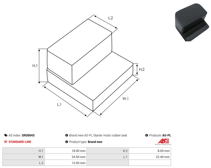 AS-PL SRS0043 Repair Kit, starter