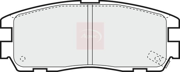 APEC Brake Pad Set, disc brake PAD798