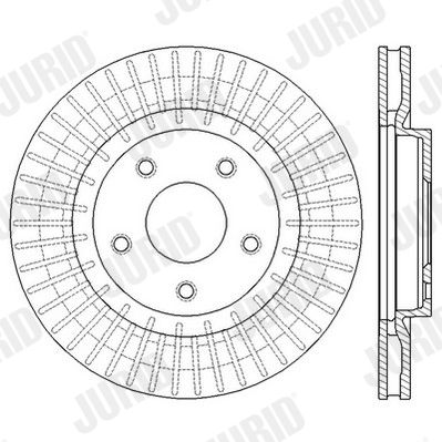 Гальмівний диск, Jurid 562578JC