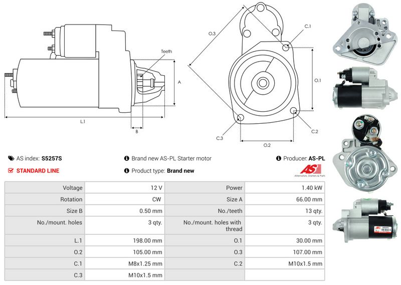 AS-PL S5257S Starter