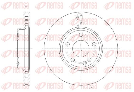 REMSA Mercedess Диск тормозной передний W176