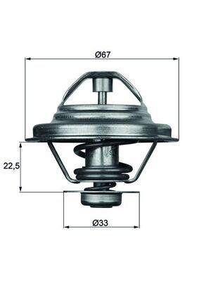 MAHLE termosztát, hűtőfolyadék TX 24 87D