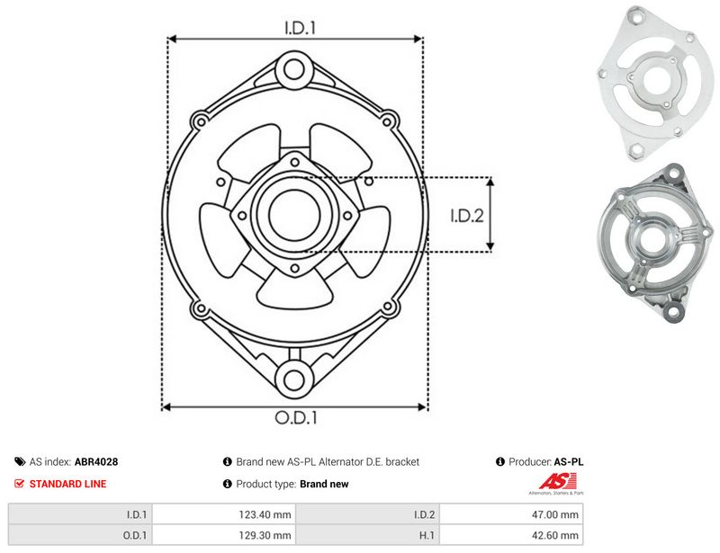 AS-PL ABR4028 Protective Cap, alternator