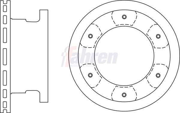 Fahren Brake Disc FBD7149