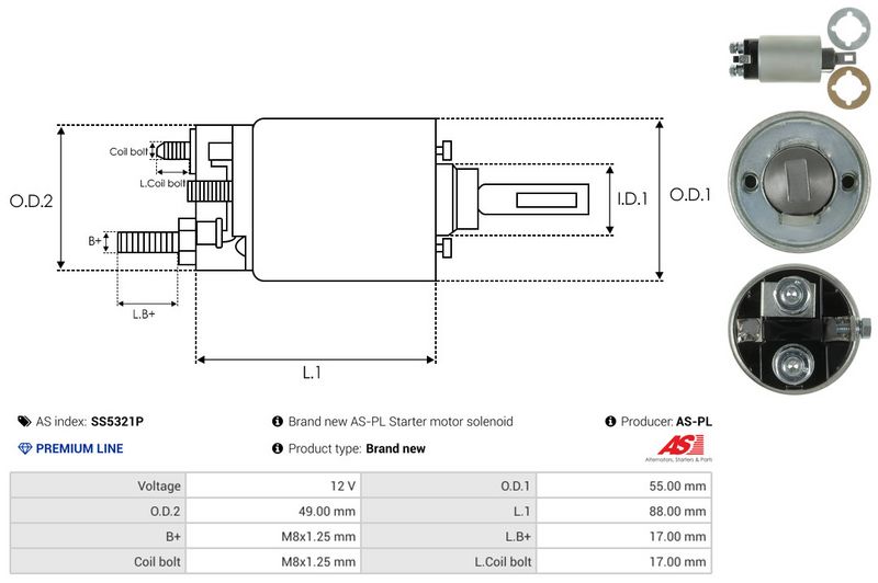This part match OEM code: M003T61171