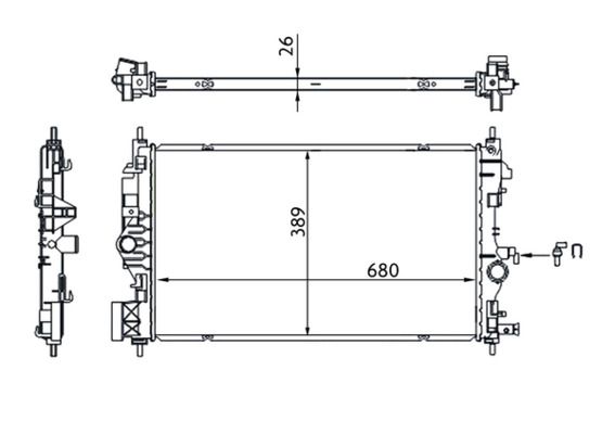 Product Image - Radiateur - CR1697000S - MAHLE