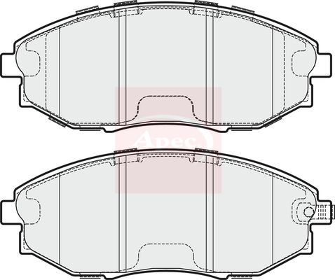APEC Brake Pad Set, disc brake PAD1745