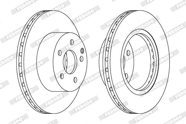 FERODO Disque de frein DDF1688