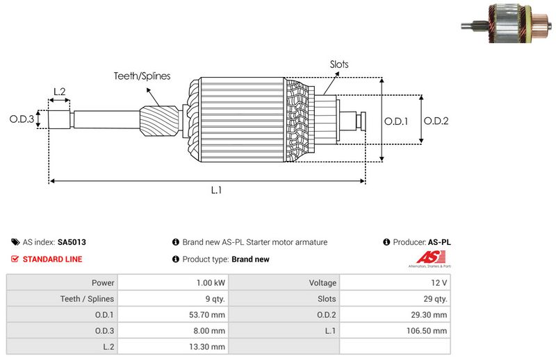 Ankur, starter, AS-PL SA5013