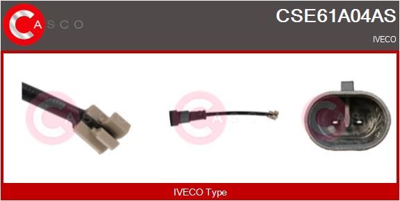 Výstražný kontakt, opotřebení obložení CSE61A04AS