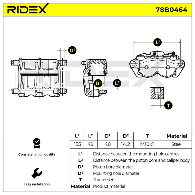 спирачен апарат RIDEX
