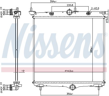 NISSENS Radiateur 607031