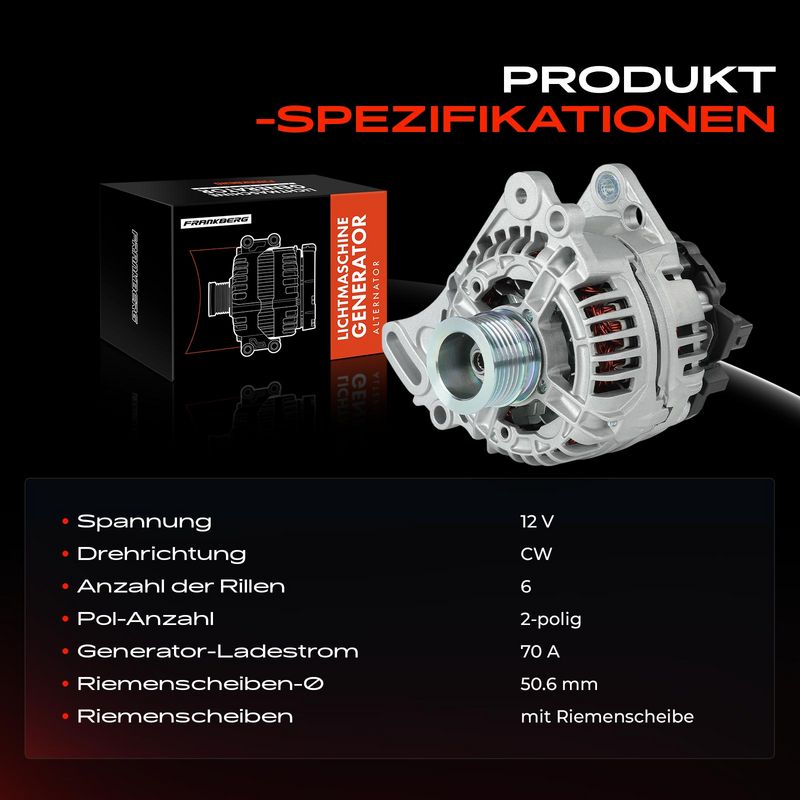 Frankberg 5481FB0055532 Alternator