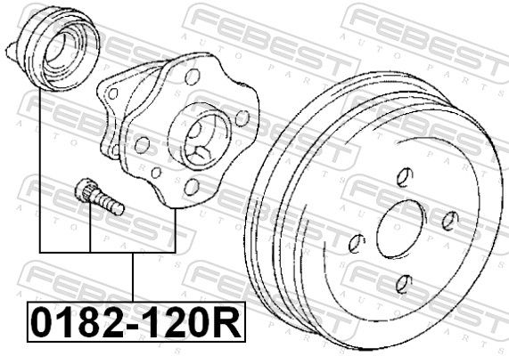 FEBEST 0182-120R Wheel Hub