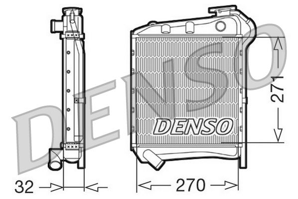 Denso Engine Cooling Radiator DRM99009