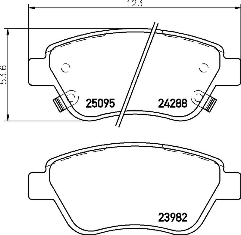 BREMBO P59081 Brake Pad Set, disc brake