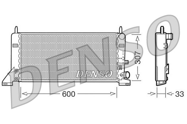 DENSO hűtő, motorhűtés DRM10023