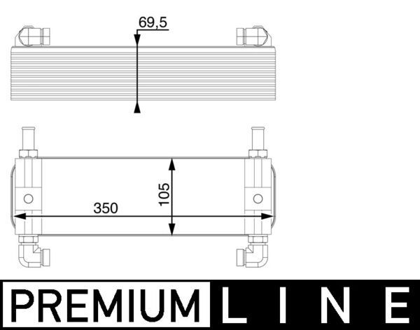Product Image - Oliekoeler, automatische transmissie - CLC15000P - MAHLE