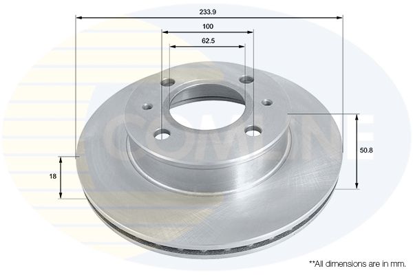 Kočioni disk COMLINE ADC1038V