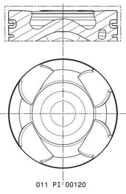 Поршень, Mahle 011PI00120000