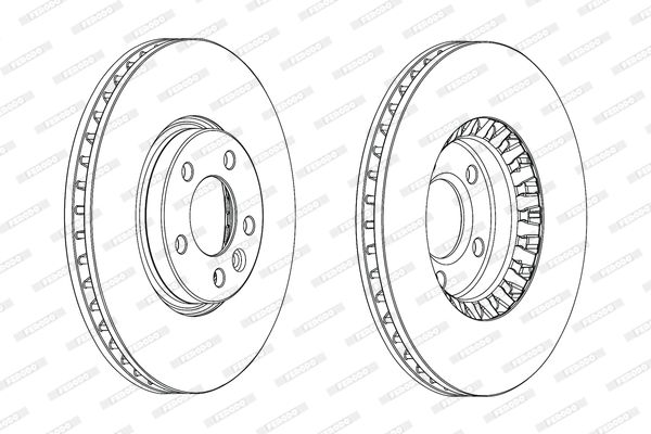 Гальмівний диск, Ferodo DDF2182C