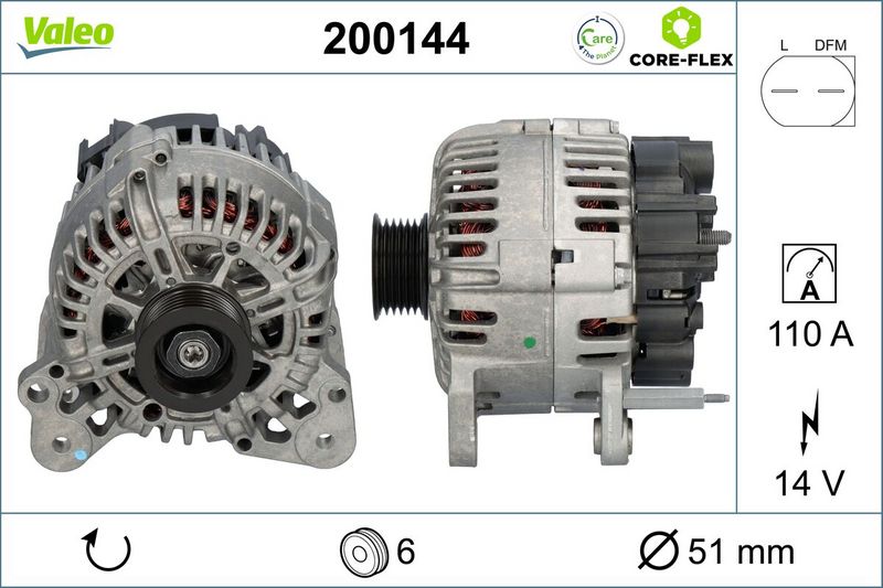 VALEO Dynamo / Alternator 200144